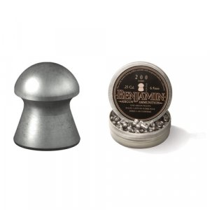 BENJAMIN Domed Pellet .25 Caliber, 27.9 Grain, 200 Count