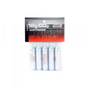 SWISS Arms 12g Co2 Cartridges, 5pk
