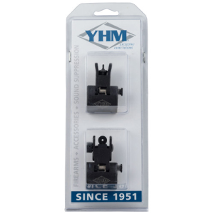 YANKEE HILL MACHINE COMPANY Q.D.S. Sight Set Black Hardcoat Anodized Folding