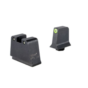 Trijicon TRIJICON Suppressor/Optic Height Sights (Yellow Outline /Green Tritium) Fits Glock Slim Frame - $120.53 at KYGUNCO