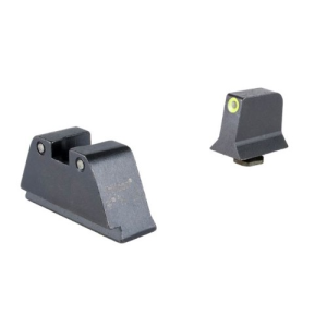 Trijicon TRIJICON Suppressor/Optic Height Sights (Yellow Outline /Green Tritium) Fits Glock Standard Frame - $121.77 at KYGUNCO