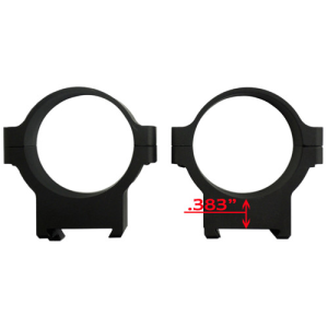 CZ-USA 34MM LOW ALUM MATT SCOPE RING/