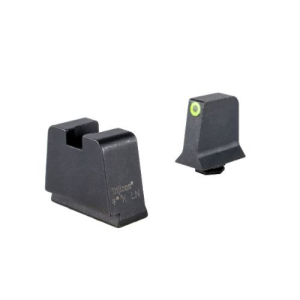 Trijicon TRIJICON Suppressor/Optic Height Sights (Yellow Outline /Green Tritium) Fits Glock Slim Frame - $91.30 at KYGUNCO