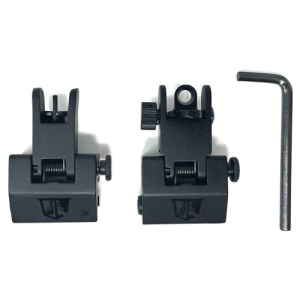 BOWDEN TACTICAL Flip Up Iron Sight Pack Front and Rear