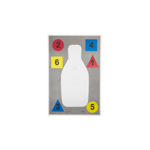 Action Target DT-ANTQ-A Anatomy & Command Training Targets 232x35 (100 Pack)