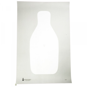 816506020417 ACTION Target Standard Fbi/dea Q Target Bright White 22 1/2"x34 816506020417 CTN-Q-WH-100