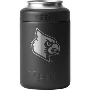 YETI 12oz Rambler Colster - Black / University of Louisville Engraved - Yeti