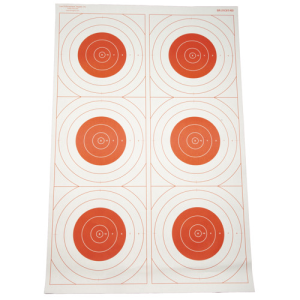 816506028505 ACTION Target Six Bull's-eye Military Training Target 23" X 35" 816506028505 CTN-SR-21C6T-RD-100