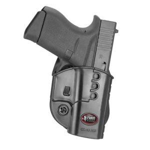 FOBUS Evolution Glock 43 Right-Hand Holster, Adjustable Retention, Black