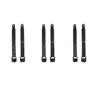 849954008935 HIGH Speed Gear Molle Clips Short Black Injection Molded 12 Pack 849954008935 HGH-91SC12BK