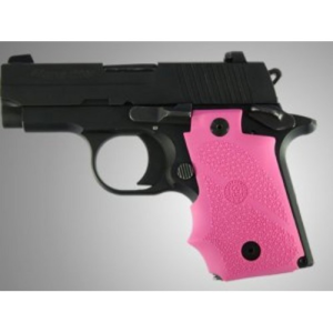 743108380079 HOGUE Sig Sauer P238 Rubber Grip W/finger Grooves Pink 743108380079 HGU-38007