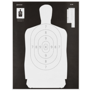 816506026655 ACTION Target B-34r Reverse Qualification Silhouette 17.5x23" Target | 100 Count 816506026655 CTN-B-34R-100