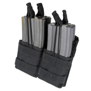 022886043025 CONDOR Outdoor Double Stacker M4 Mag Pouch Black 022886043025 CND-MA43-002