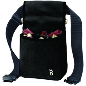 BOB ALLEN Classic Divided Shell Pouch Leather 50rd Belt Mnt