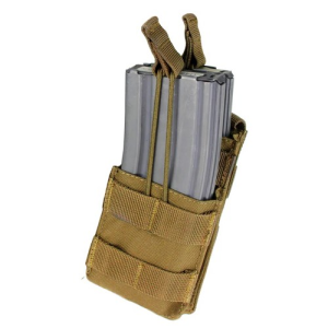 022886261405 CONDOR Outdoor Single Stacker M4 Mag Pouch Coyote Brown 022886261405 CND-MA42-498