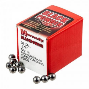 HORNADY 36 Cal .375 Lead Balls 100pk