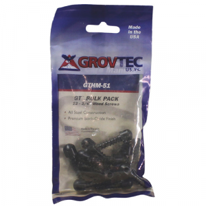 895474001512 GROVTEC Wood Screw Swivel Studs 0.75" 12-pack Black 895474001512 GRV-GTHM51