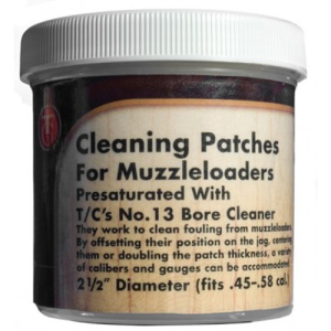 090161020450 THOMPSON Center Presaturated Cleaning Patches, Jar Of 100, 2 1/2" 090161020450 THM-31007143