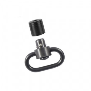 OUTDOOR Connection Push Button Swivel Set 1" Black Steel