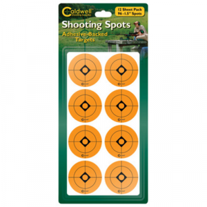 CALDWELL 1.5" Orange Shooting Spots, 12 Sheets (96 Ct)
