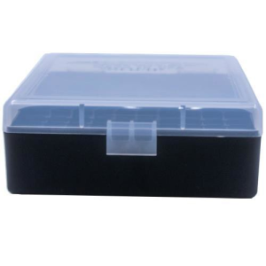 BERRY'S Ammo Box 38 Spl/357 Mag Clear/Black Plastic 100rd