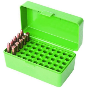 MTM Ammo Box 50rd 22 Hornet/30 Carbine - Green