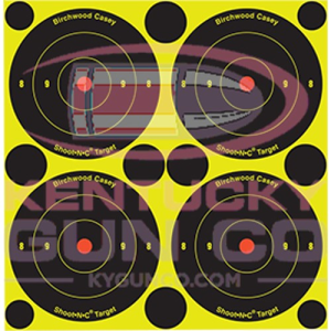 029057343151 BIRCHWOOD Casey Shoot-n-c 3" Bull's-eye Target - 48 Targets 029057343151 BRC-34315