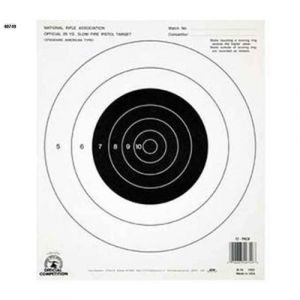 CHAMPION Official Nra Targets 100 Yard Single Bullseye | 12 Count