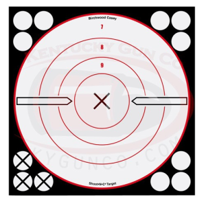 029057348026 BIRCHWOOD Casey Shoot-n-c 8" White/black X-bull's-eye - 6 Targets 029057348026 BRC-34802