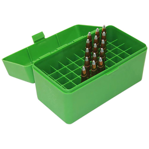 MTM Ammo Box 50 Round Flip-Top 223 204 Ruger 6x47 Grn