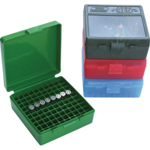 MTM Ammo Box 100 Round Flip-Top 40 10mm 45 ACP Grn
