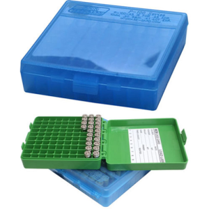 MTM Ammo Box 100 Round Flip-Top 9mm 380 ACP Grn