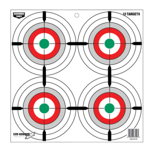 029057372533 BIRCHWOOD Casey Eze-scorer 12" Multiple Bull's-eye Paper 13 Target 029057372533 BRC-37253