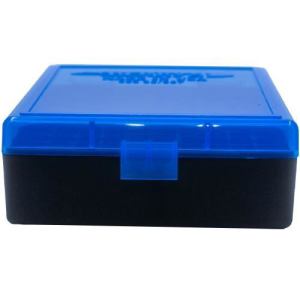 BERRY'S Ammo Box 38Spl/357Mag Blue/Blk Polypropylene 100rd