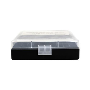 BERRY'S Ammo Box 380 ACP/9mm Clear/Blk Polypropylene 100rd