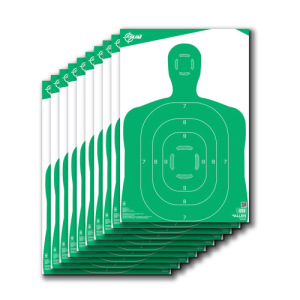026509046554 ALLEN Ez Aim 12x18 Silhouette Green - 10 Pack 026509046554 LLN-15204