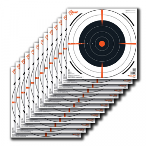 ALLEN Ez Aim Paper 12" Bullseye, 12 Pack