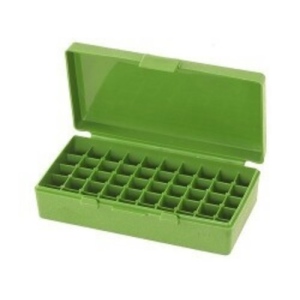 MTM Ammo Box 50 Round Flip-Top 40 10mm 45 ACP Grn