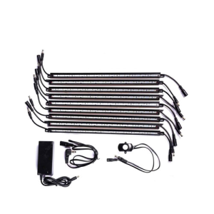 815639024781 RHINO Metals 9 Wand White Led Light Kit - Motion Activated 815639024781 RHN-3964