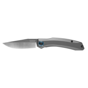 KERSHAW KNIVES Highball Folding Knife 2.8" Clip Point Blade w/ Grey PVD Stainless Steel Handles - Kershaw Knives