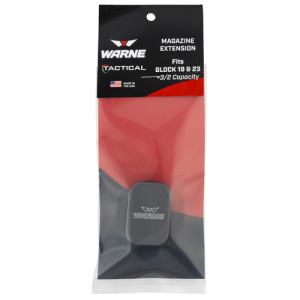 WARNE Magazine Extension Gray for Glock 19/23