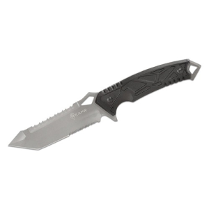 REAPR 11011 Javelin 5" Fixed Blade Knife w/ Sawback Combo Tanto Blade - TPR Handle & Nylon Sheath - Reapr
