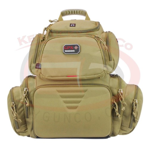 GPS Handgunner Backpack W/cradle For 4 Handguns Tan