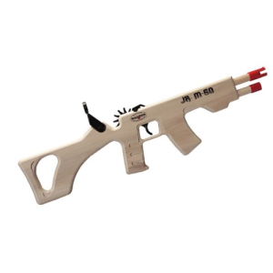MAGNUM ENTERPRISES Jr. M-60 23.5" 12 Shot Rubber Band Rifle - Yellow Ammo - Magnum Enterprises