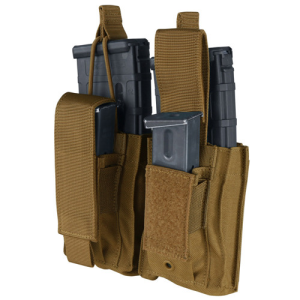 CONDOR Outdoor Gen2 Double Kangaroo Mag Pouch - Coyote Brown
