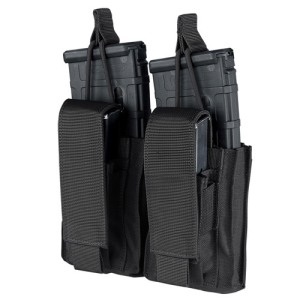 022886278618 CONDOR Outdoor Gen2 Double Kangaroo Mag Pouch - Black 022886278618 CND-191232-002