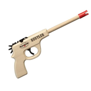 MAGNUM ENTERPRISES Rustler 9mm 11.5" 12 Shot Rubber Band Pistol - Red Ammo - Magnum Enterprises