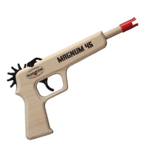 MAGNUM ENTERPRISES Magnum 45 11.75" 12 Shot Rubber Band Pistol - Red Ammo - Magnum Enterprises