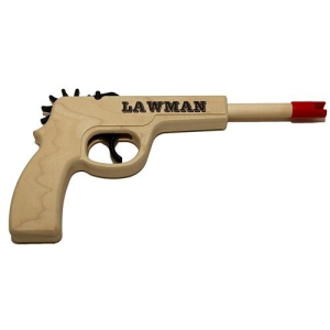 MAGNUM ENTERPRISES Lawman 12 Shot Rubber Band Pistol - Red Ammo - Magnum Enterprises