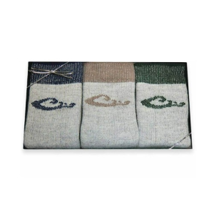 DRAKE Mens Gift Box Merino Wool Socks 3pk - Drake